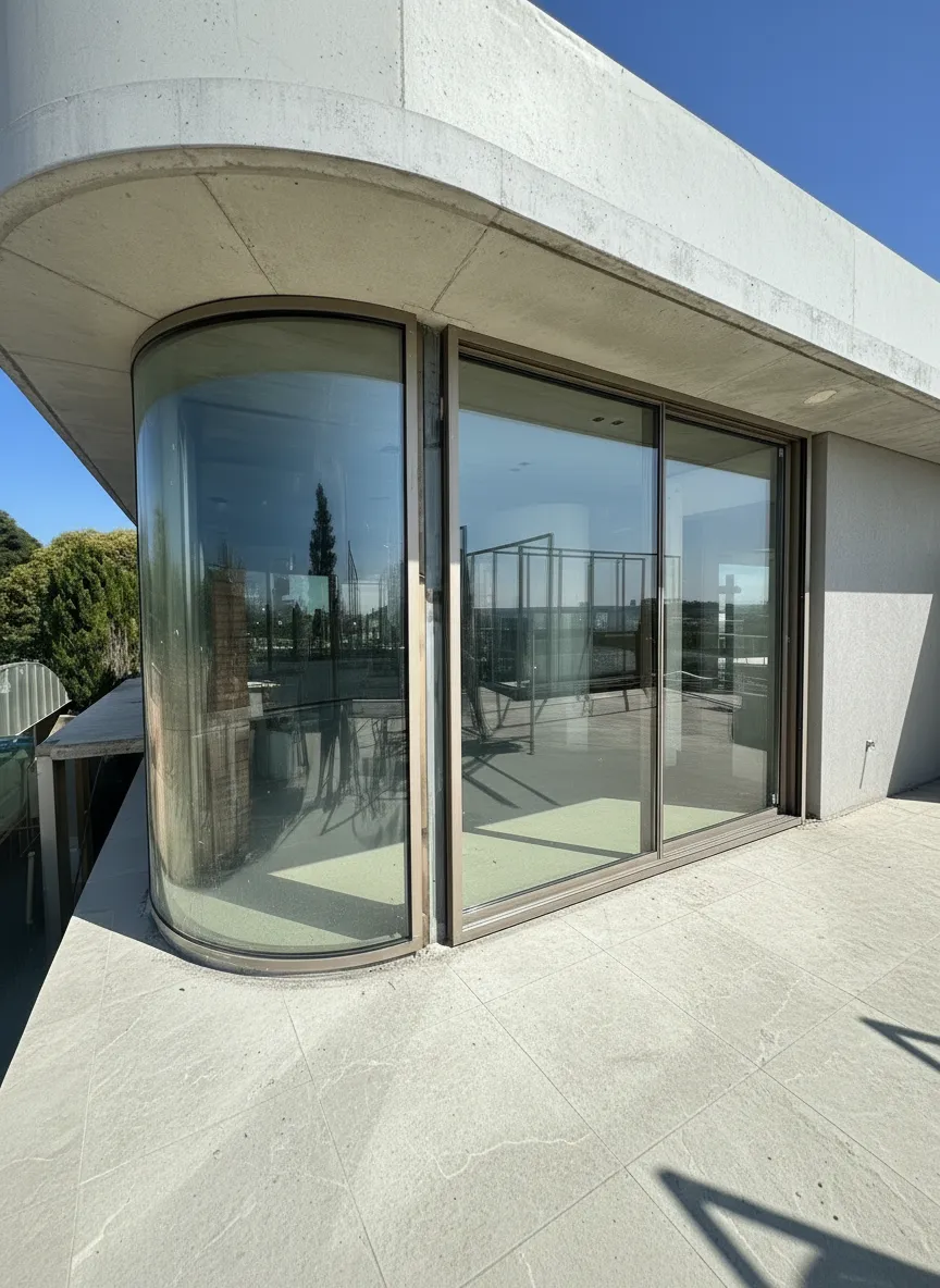 Ultra-slim aluminium windows at Balwyn North Melbourne