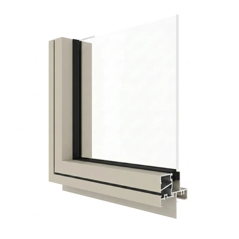 Domestic aluminium corner sample, cut open